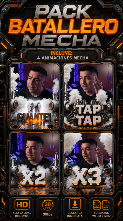 Pack Batallero Mecha 🤖