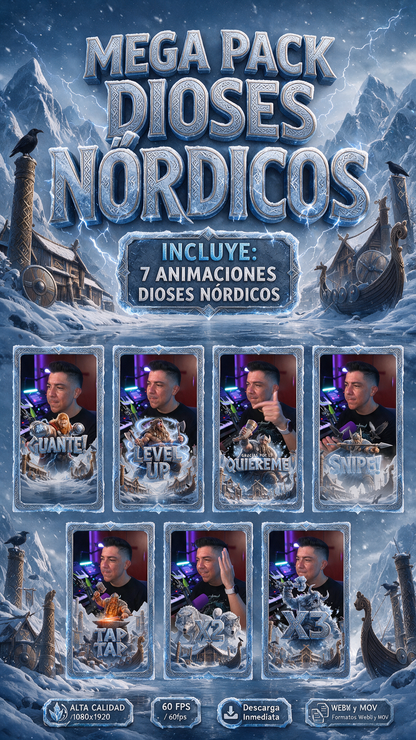 Mega Pack Dioses Nórdicos ❄️