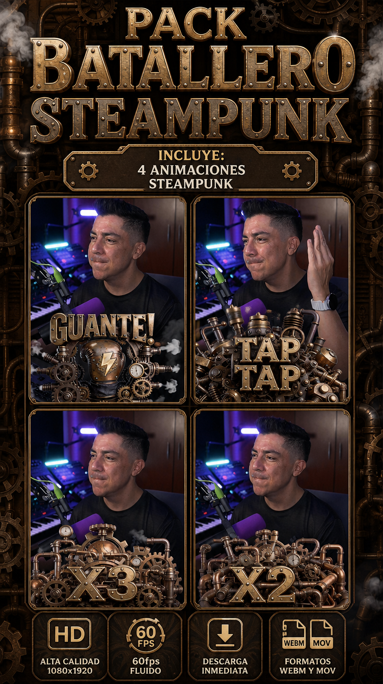 Pack Batallero Steampunk ⚙️