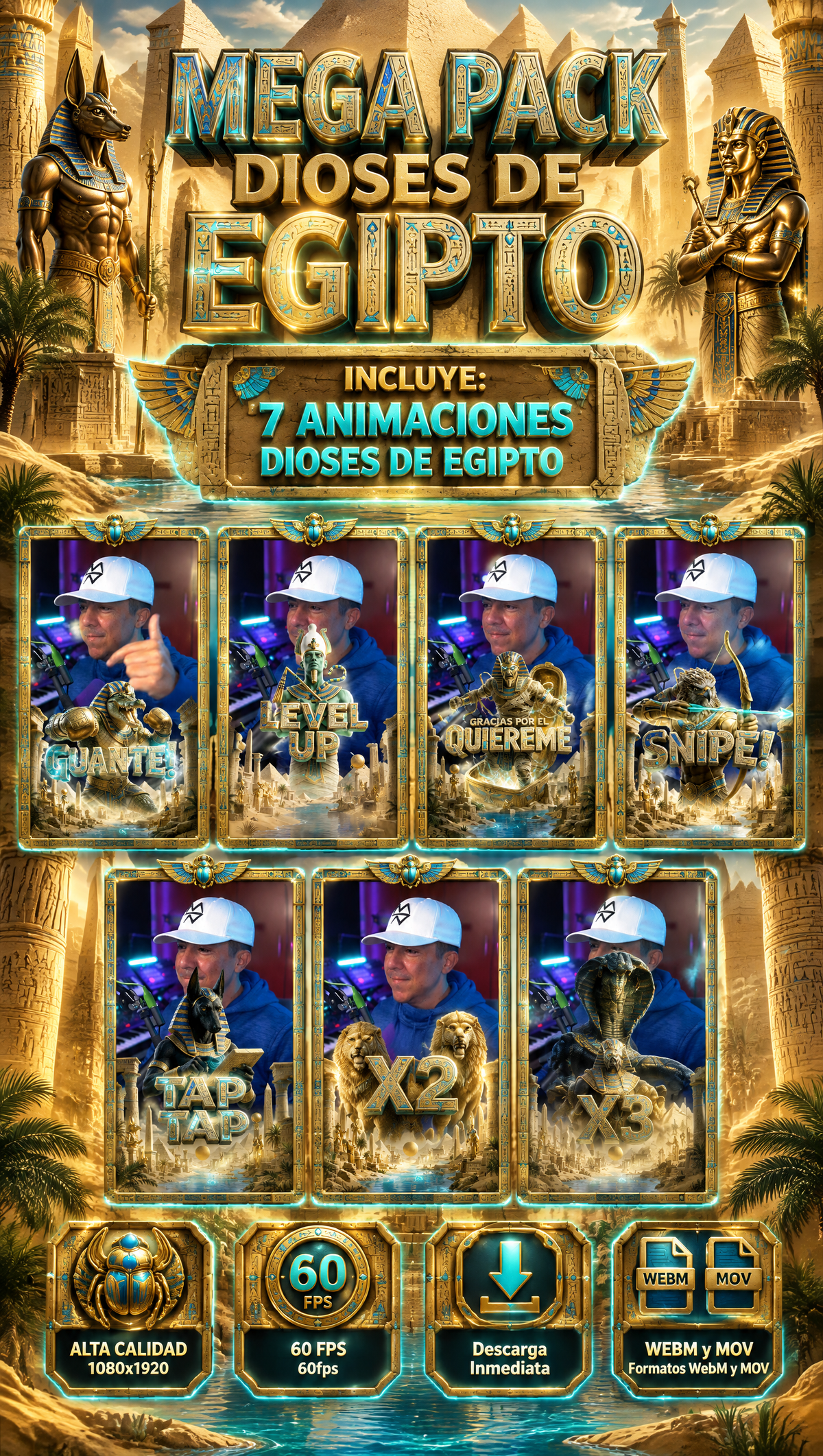 Mega Pack Dioses de Egipto 🏜️