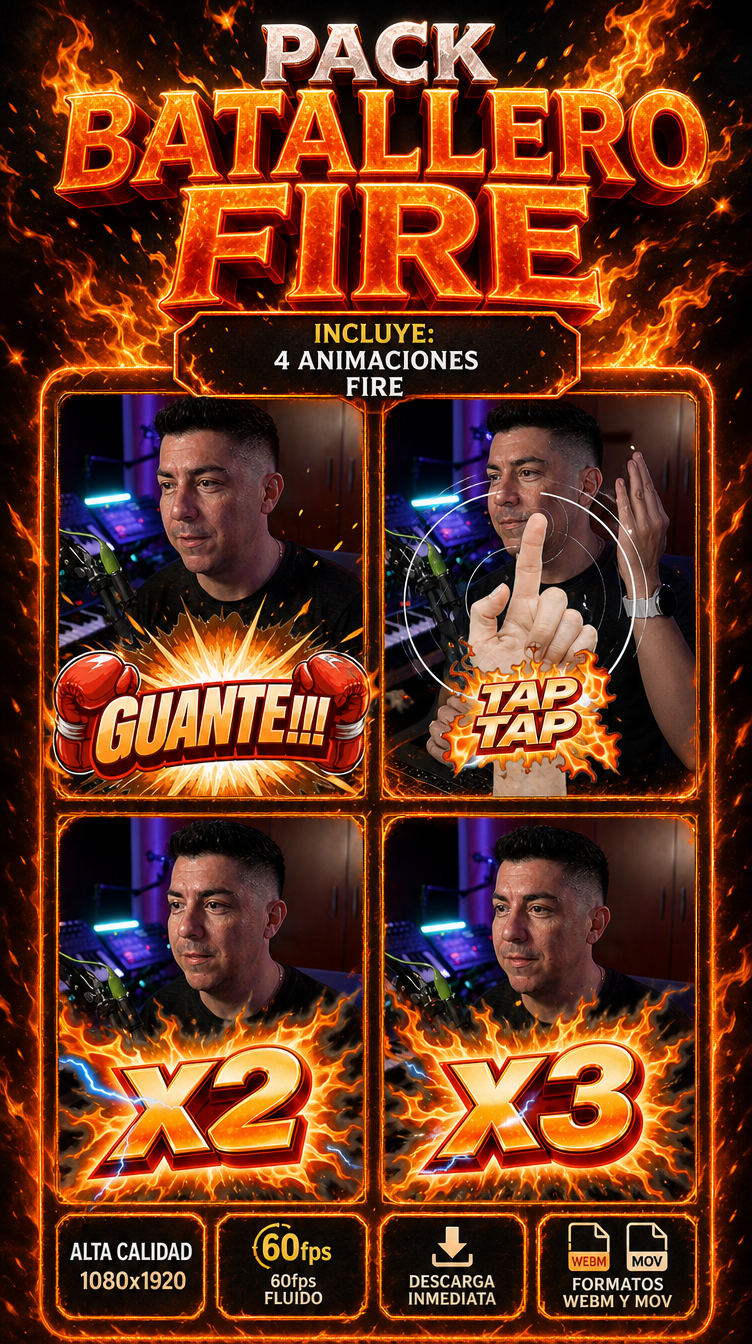 Pack Batallero Fire 🔥