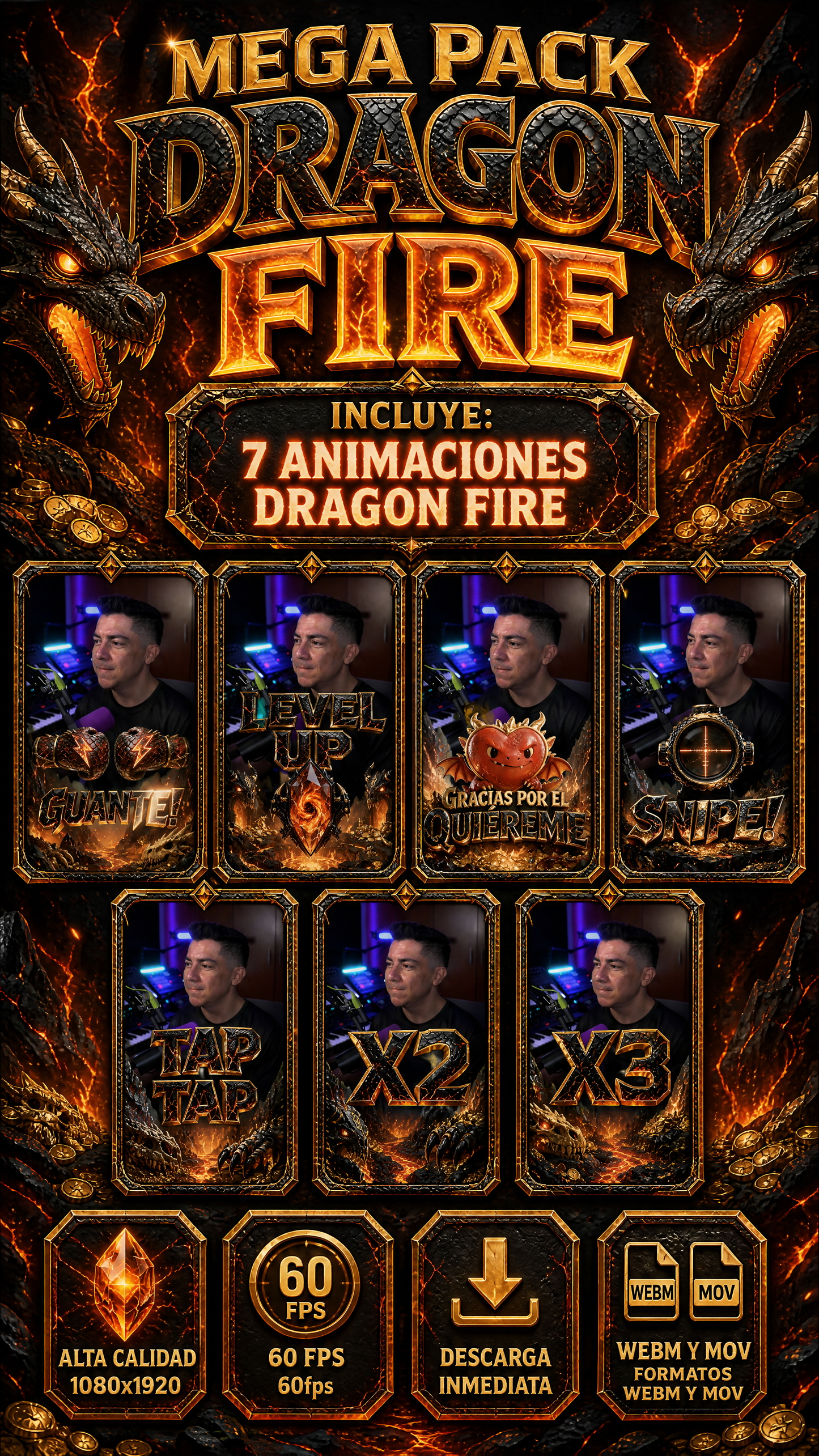 Mega Pack Dragon Fire 🐉