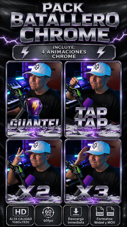 Pack Batallero Chrome 🟣