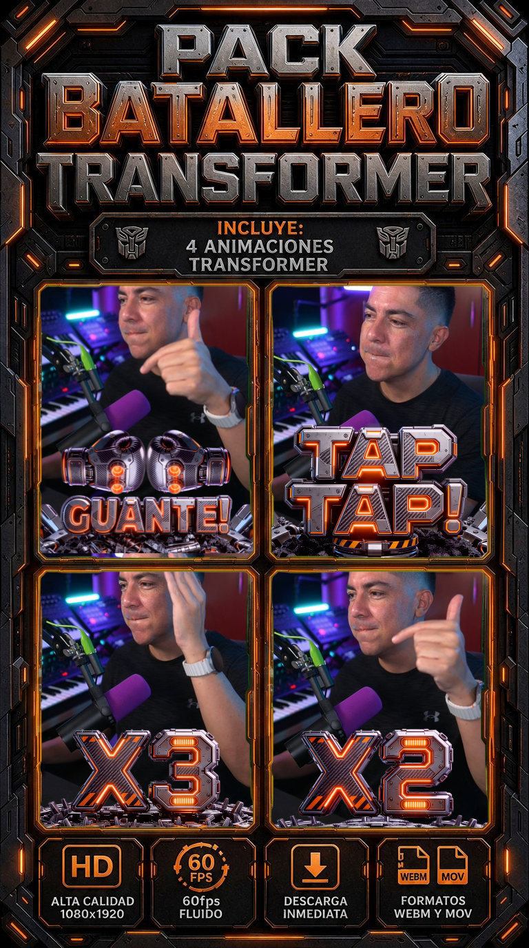 Pack Batallero Transformer 🤖