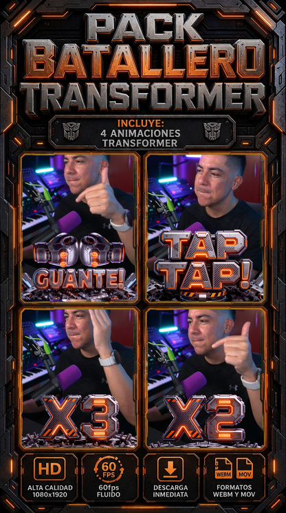 Pack Batallero Transformer 🤖
